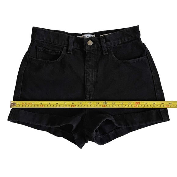 American Apparel The High Waisted Cuff Short Black 27 - Picture 4 of 16